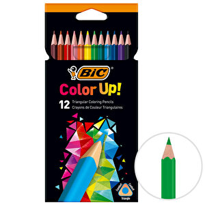 Bic Color Up 950527 Üçgen Kuru Boya Kalemi 12 Renk buyuk 1
