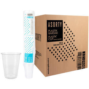 Asorty Eco Plastik Otomat Bardağı 3000'li 1,1 g