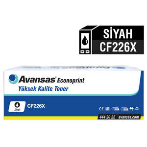 Avansas Econoprint HP CF226X & Canon CRG-052H Siyah Muadil Toner