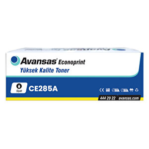 Avansas Econoprint HP 85A/35A/36A & CRG725 Siyah Muadil Toner Çipli buyuk 1