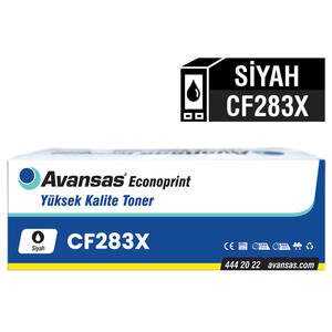 Avansas Econoprint HP CF283X & Canon CRG-737 Siyah Muadil Toner