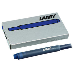 Lamy T10MS Dolma Kalem Kartuşu Mavi-Siyah 5'li Paket
