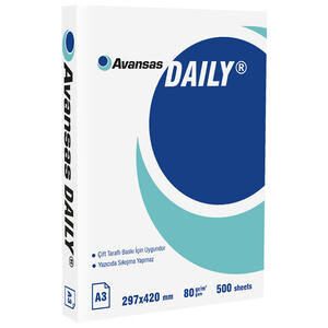 Avansas Daily A3 Fotokopi Kağıdı 80 g 1 Paket (500 Sayfa)
