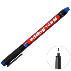 Edding 149M Permanent Asetat Kalem Siyah M Uç
