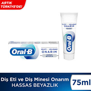 oral b dis eti ve dis minesi onarim hassas beyazlik dis macunu 75 ml avansas