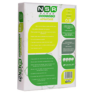 NSR Advantage Geri Dönüştürülmüş A4 Fotokopi Kağıdı 80 Gr 1 Koli (5 Paket) buyuk 3
