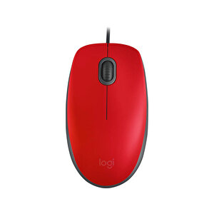 Logitech M110 Silent Kablolu Optik Mouse Kırmızı 910-005489 buyuk 1
