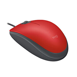 Logitech M110 Silent Kablolu Optik Mouse Kırmızı 910-005489 buyuk 2