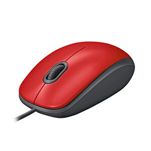 Logitech M110 Silent Kablolu Optik Mouse Kırmızı 910-005489 buyuk 3