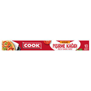 Cook Yağlı Pişirme Kağıdı Kesilmiş 37 x 42 cm 10'lu Paket