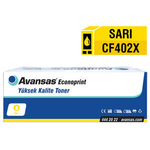 Avansas Econoprint CF402X & Canon CRG-045H Sarı Muadil Toner