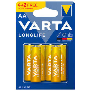 Varta Longlife 6 lı AA Kalem Pil