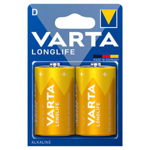 Varta Longlife Alkalin D Büyük Boy Pil 2'li Paket