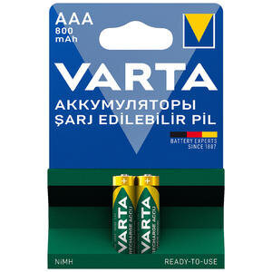 Varta 800 mAh Şarjlı AAA İnce Kalem Pil 2'li Paket