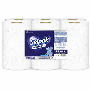 Selpak Professional Premium Sensörlü 21 cm 135 mt 6'lı Kağıt Havlu