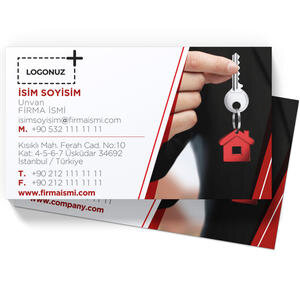 Emlakçı Kartviziti (100 Adet)