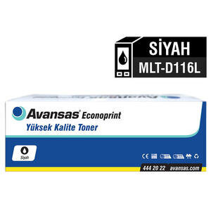 Avansas Econoprint MLT-D116L Siyah Muadil Toner D116L