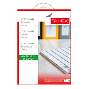 Tanex Tw-2021 Beyaz Etiket 63,5 mm x 38,1 mm buyuk 1