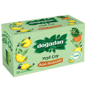 Doğadan Açai Ananas Probiyotikli Yeşil Çay 14'lü