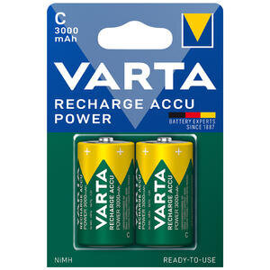 Varta 3000mAh Şarjlı C Boy Pil 2'li Paket