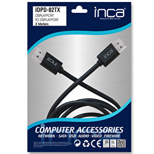 Inca IDPD-02TX Display Port To Display Port 4K Kablo 2 Mt buyuk 10