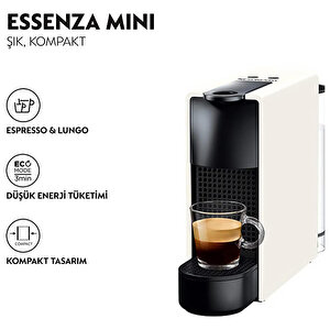 Nespresso Essenza Mini C30 Kapsül Kahve Makinesi Beyaz buyuk 2