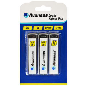 Avansas 0.7 mm 2B Kalem Ucu 3'lü Paket
