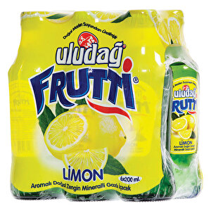 Uludağ Frutti Limon Aromalı Maden Suyu 200 ml 6'lı Paket buyuk 3