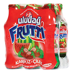 Uludağ Frutti Karpuz-Çilek Aromalı Maden Suyu 200 ml 6'lı buyuk 3