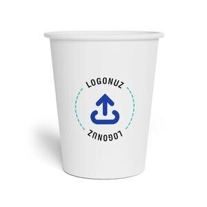 Karton Bardak Tek Logo