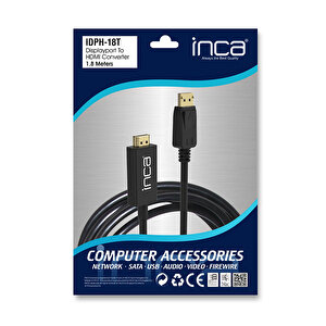 Inca IDPH-18T Display Port to HDMI Dönüştürücü Kablo 1.8 Metre buyuk 10