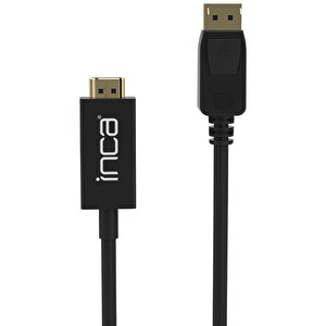 Inca IDPH-18T Display Port To HDMI 1.8 Metre Kablo Siyah buyuk 2