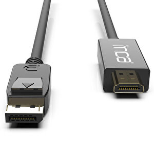 Inca IDPH-18T Display Port To HDMI 1.8 Metre Kablo Siyah buyuk 5