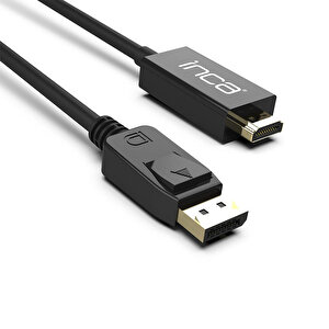 Inca IDPH-18T Display Port To HDMI 1.8 Metre Kablo Siyah buyuk 6