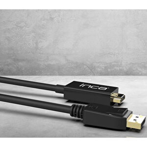 Inca IDPH-18T Display Port To HDMI 1.8 Metre Kablo Siyah buyuk 9