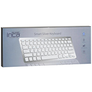 Inca IBK-569BT Pilli Bluetooth Smart Silver Klavye buyuk 6