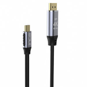 Inca ITCD-02TX Type-C to Display Dönüştürücü 4K Kablo 2 Metre  Altın Uçlu 