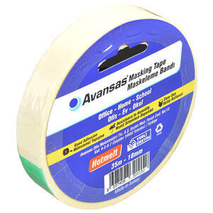 Avansas Maskeleme Bandı 18 mm x 35 m