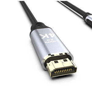 Inca ITCH-02TX Type-C To HDMI 4K Altın Uçlu Kablo 2 Metre buyuk 6
