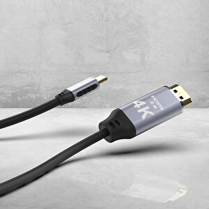 Inca ITCH-02TX Type-C To HDMI 4K Altın Uçlu Kablo 2 Metre buyuk 7