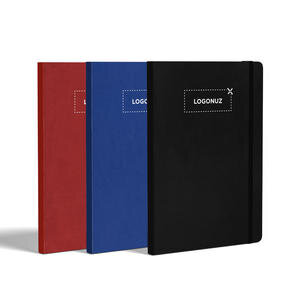 Termo Deri 13,5 cm x 21,5 cm Üst Alan Logo Baskılı Tarihsiz Ajanda/Defter