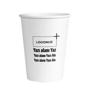 Karton Bardak Logolu + Yazılı