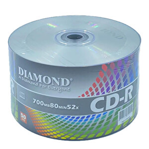 Diamond 50'li paket boş Cd-R 52X 700MB buyuk 1