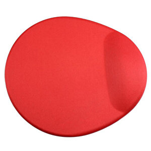 İntech Oval Bilek Destekli Mouse Pad - Kırmızı buyuk 1