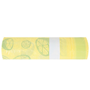 Cook Çöp Torbası Orta Boy 55 cm x 60 cm Sarı Limon Kokulu Büzgülü Tek Rulo buyuk 3
