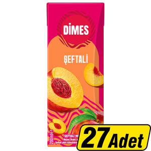 Dimes 200 ml 27'li Şeftali Meyve Suyu