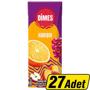 Dimes 200 ml 27'li Karışık Meyve Suyu