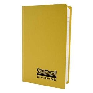 Chartwell Collimation Level Survey Book Casebound 160 page DL 192 mm x 120 mm Yellow