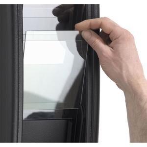 Fast Paper A4 Quick Fit System Wall Display 4 Compartments Black