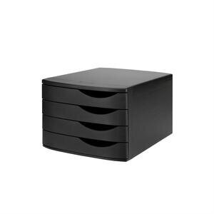 Jalema Resolution 4-Drawer Desktop Unit 375 x 300 x 216 mm Black